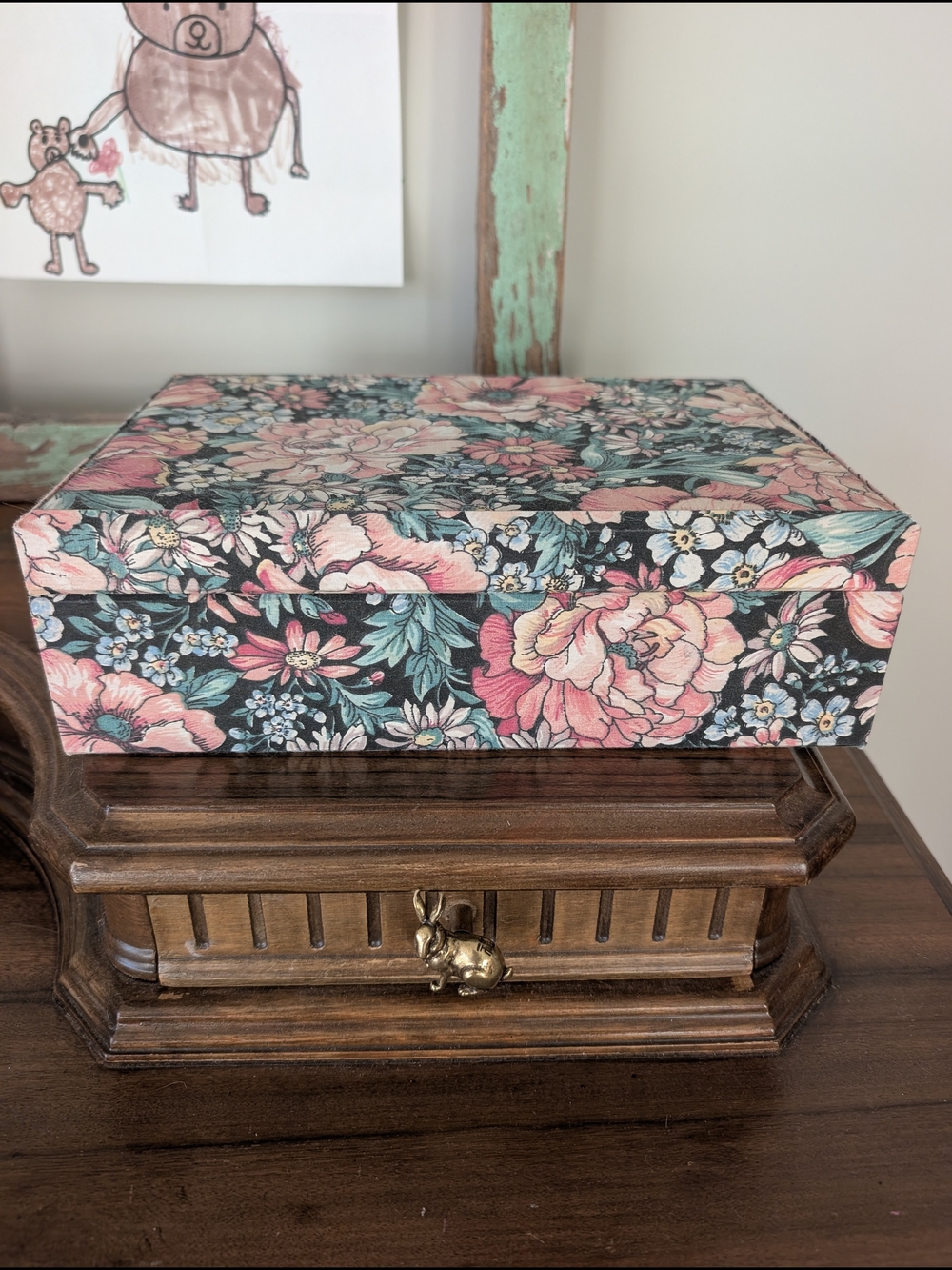 2/25$ 💓 Floral Jewelry Box